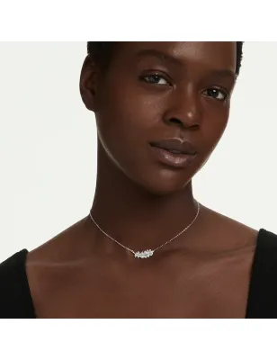 Collana Vienna, Piuma, Bianca, Placcato Rodio Donna Swarovski - category_name - XDMG De Marchi Gianotti