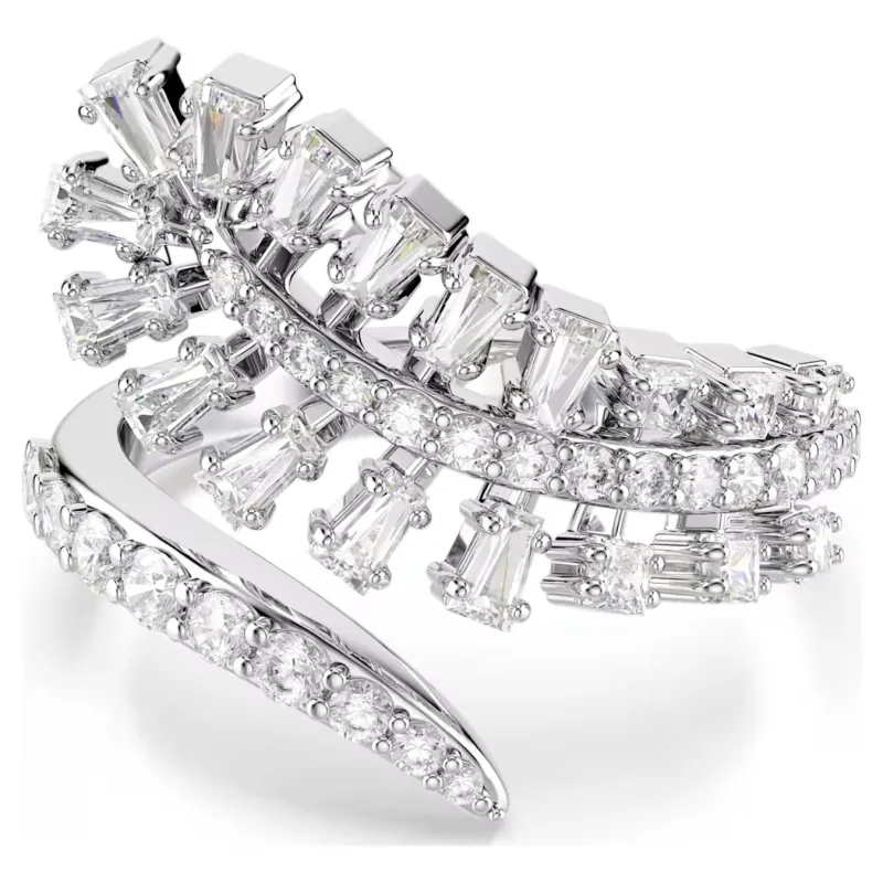 Anello Aperto Vienna, Piuma, Bianco, mis.55 Donna Swarovski Anello Aperto Vienna, Piuma, Bianco, mis.55 Donna Swarovski