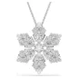 Collana e Spilla Idyllia, Fiocco di Neve, Bianco Donna Swarovski Collana e Spilla Idyllia, Fiocco di Neve, Bianco Donna Swarovski