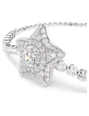 Bracciale Sublima, Stella, Placcato Rodio Donna Swarovski