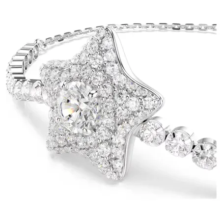 Bracciale Sublima, Stella, Placcato Rodio Donna Swarovski