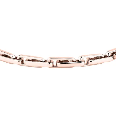 Bracciale T-Steel Catena Maglie Oro Rosa TJAXV52 Uomo Trussardi
