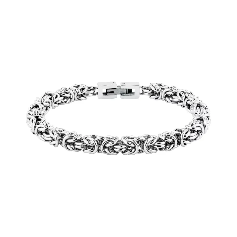Bracciale T-Steel Catena Bizantina Silver TJAXV55 Uomo Trussardi Bracciale T-Steel Catena Bizantina Silver TJAXV55 Uomo Trussardi