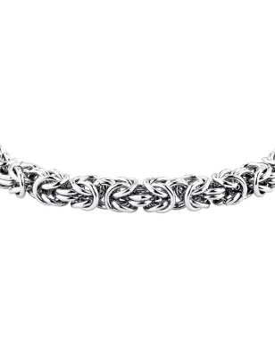 Bracciale T-Steel Catena Bizantina Silver TJAXV55 Uomo Trussardi