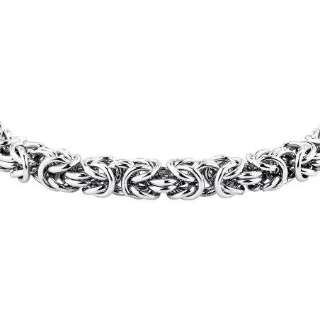Bracciale T-Steel Catena Bizantina Silver TJAXV55 Uomo Trussardi