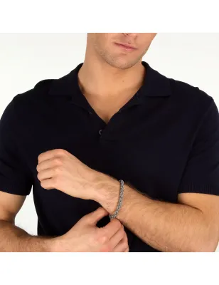 Bracciale T-Steel Catena Bizantina Silver TJAXV55 Uomo Trussardi - category_name - XDMG De Marchi Gianotti