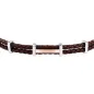 Bracciale T-Leather Doppio Filo Marrone TJAXZ12 Uomo Trussardi Bracciale T-Leather Doppio Filo Marrone TJAXZ12 Uomo Trussardi