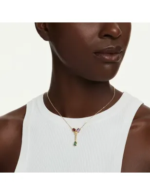Collana Pendente a Y Imber, Multicolore, Finitura Oro 18K Swarovski - category_name - XDMG De Marchi Gianotti