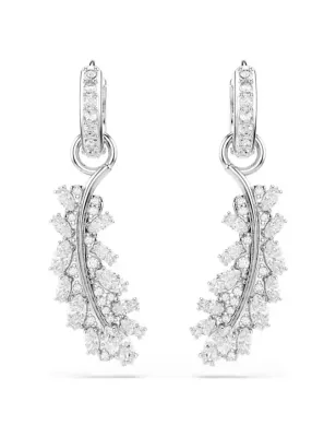 Orecchini Vienna, Piuma, Bianchi, Placcato Rodio Donna Swarovski - category_name - XDMG De Marchi Gianotti