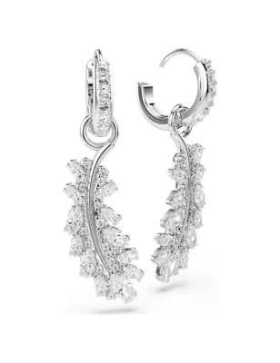 Orecchini Vienna, Piuma, Bianchi, Placcato Rodio Donna Swarovski - category_name - XDMG De Marchi Gianotti