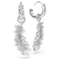 Orecchini Vienna, Piuma, Bianchi, Placcato Rodio Donna Swarovski Orecchini Vienna, Piuma, Bianchi, Placcato Rodio Donna Swarovski