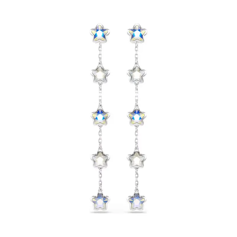 Orecchini lunghi Chroma, Stelle, Bianchi Donna Swarovski Orecchini lunghi Chroma, Stelle, Bianchi Donna Swarovski