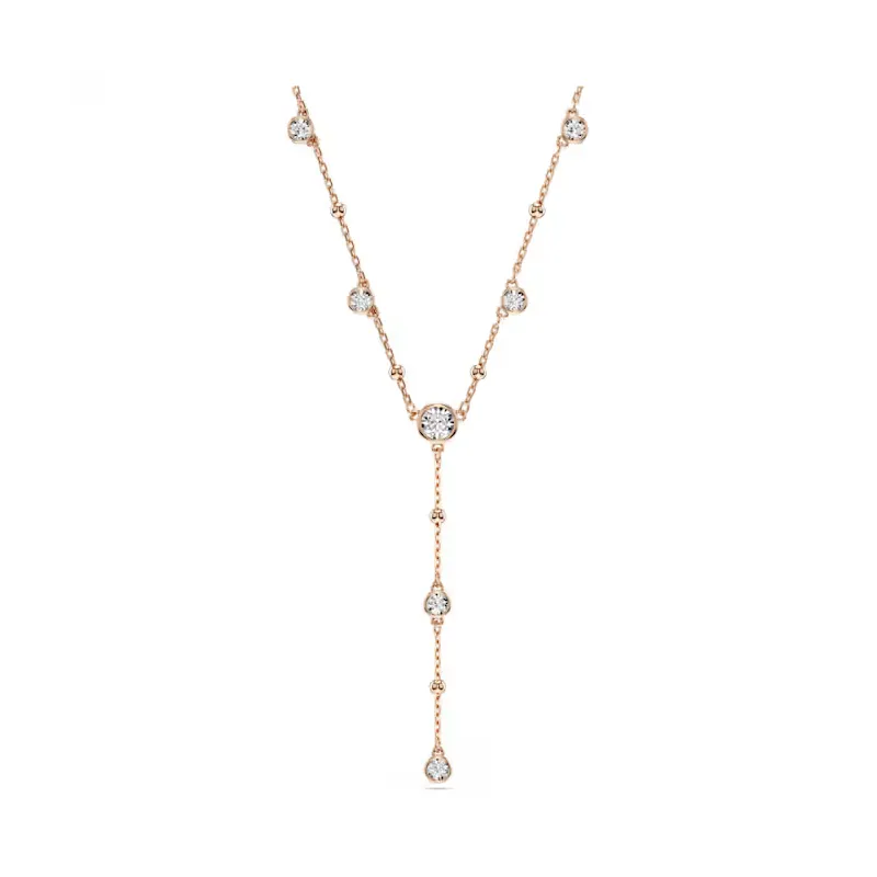 Collana a Y Imber, Finitura Oro Rosa 18K Donna Swarovski