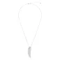 Collana e Spilla Vienna, Piuma, Bianca Donna Swarovski