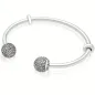 Bracciale rigido aperto con pavé di zirconi Donna Pandora Bracciale rigido aperto con pavé di zirconi Donna Pandora