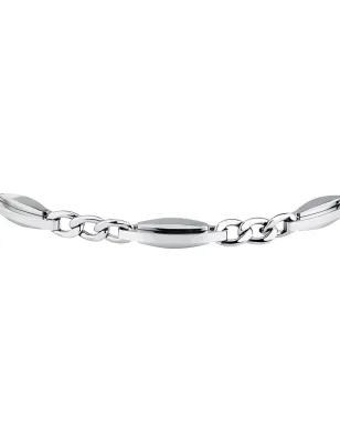 Bracciale T-Steel Catena Mista Ovale Silver TJAXV39 Uomo Trussardi