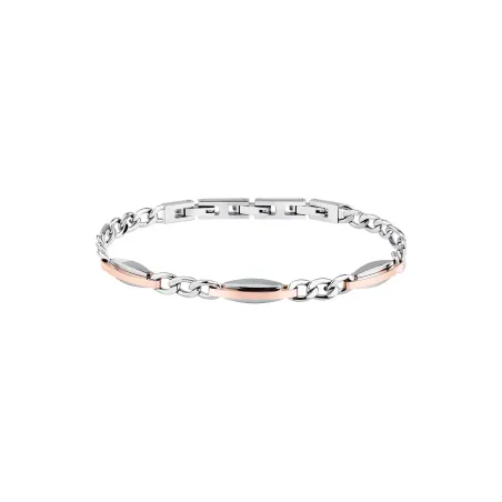 Bracciale T-Steel Catena Ovale Bicolore TJAXV38 Uomo Trussardi - category_name - XDMG De Marchi Gianotti