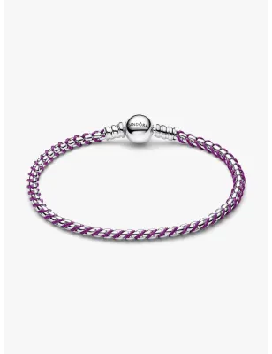 Bracciale Intreccio Tessuto Viola cm.18 Donna Pandora