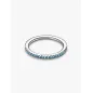 Anello Pavè Fascia Sottile Azzurro mis.52 Donna Pandora Anello Pavè Fascia Sottile Azzurro mis.52 Donna Pandora