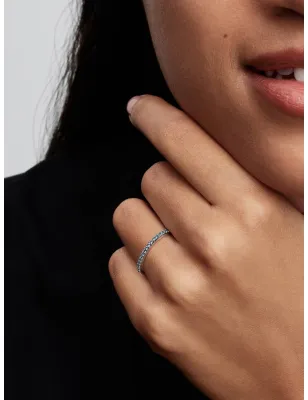 Anello Pavè Fascia Sottile Azzurro mis.52 Donna Pandora - category_name - XDMG De Marchi Gianotti
