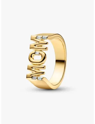 Anello Dorato Sigillo "Mom" mis.54 Donna Pandora - category_name - XDMG De Marchi Gianotti