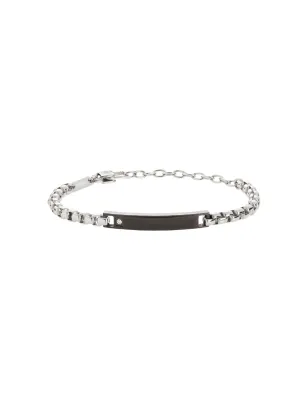 Bracciale Tag and Cros in Acciaio Bicolor e Zircone Uomo Breil - category_name - XDMG De Marchi Gianotti