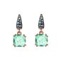 ORECCHINI PENDENTI PRISMA E PAVE' VERDE DONNA BRONZALLURE 