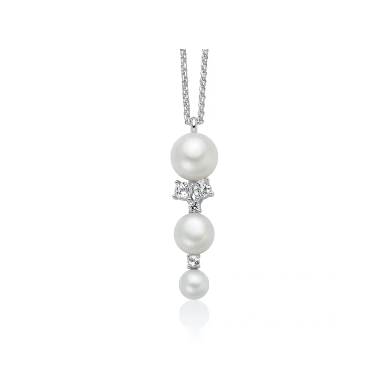 Collana Filo di perle 4-4,5 mm Donna Miluna