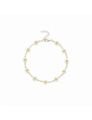 Bracciale in Ottone Dorato con Margherite Donna Amen - category_name - XDMG De Marchi Gianotti