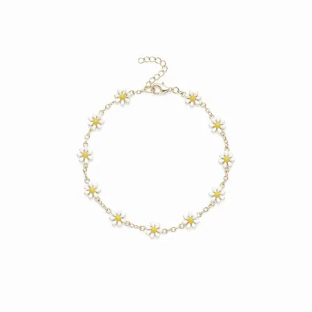 Bracciale in Ottone Dorato con Margherite Donna Amen - category_name - XDMG De Marchi Gianotti