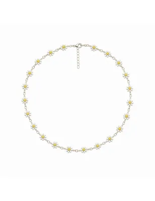 Collana in Ottone Dorato con Margherite Donna Amen - category_name - XDMG De Marchi Gianotti