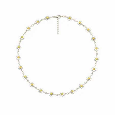 Collana in Ottone Dorato con Margherite Donna Amen - category_name - XDMG De Marchi Gianotti