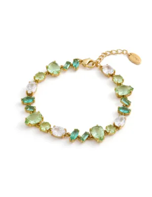 Bracciale Laguna in Acciaio Dorato con Zirconi Verdi Donna Amen - category_name - XDMG De Marchi Gianotti