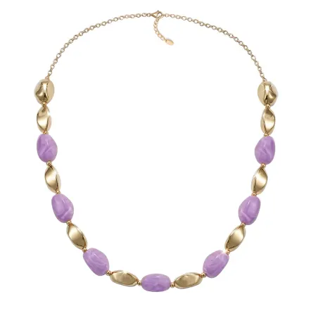 Collana Atollo in Acciaio Dorato con Pietre Lilla Donna Amen - category_name - XDMG De Marchi Gianotti