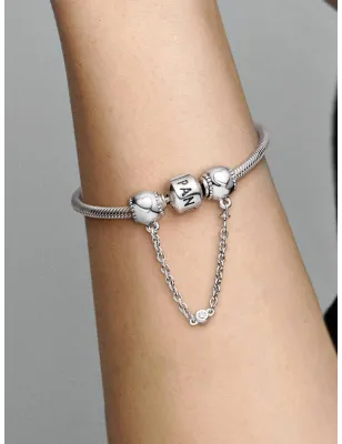 Catena di Sicurezza Cuori in Rilievo Donna Pandora - category_name - XDMG De Marchi Gianotti
