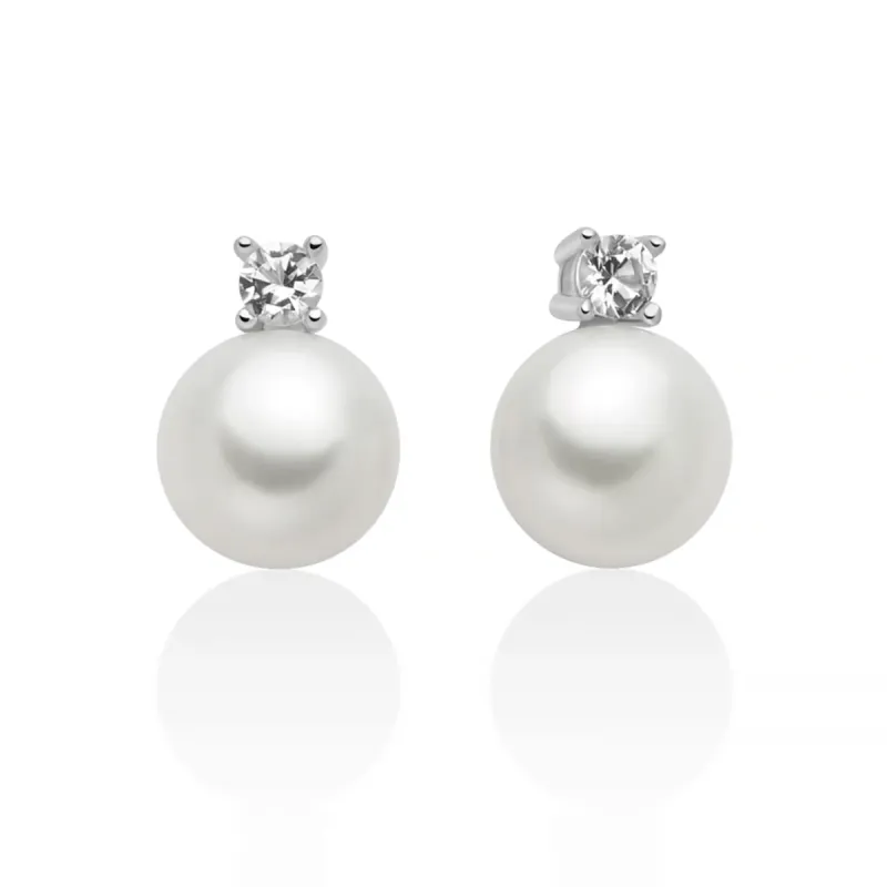 Orecchini Eva Perla Oriente 8,5-9mm Topazio PER2946 Donna Miluna