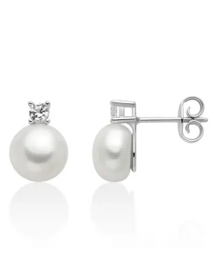 Orecchini Eva Perla Oriente 8,5-9mm Topazio PER2946 Donna Miluna