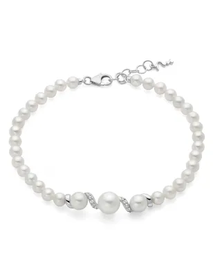 Bracciale Eclissi Perle Oriente Topazi Argento PBR3798 Donna Miluna - category_name - XDMG De Marchi Gianotti