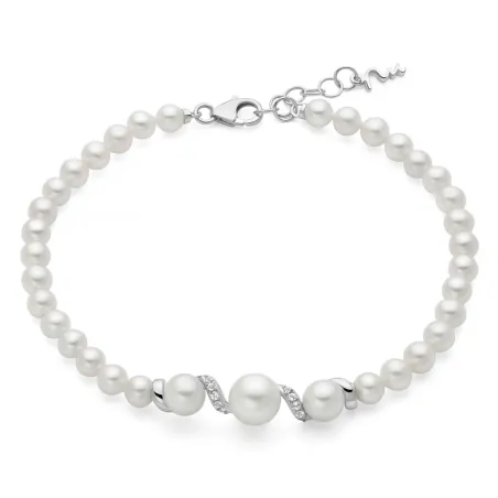 Bracciale Eclissi Perle Oriente Topazi Argento PBR3798 Donna Miluna - category_name - XDMG De Marchi Gianotti