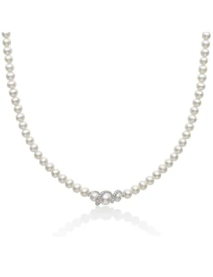 Collana Perle Oriente Spirale Diamanti Oro PCL6400 Donna Miluna - category_name - XDMG De Marchi Gianotti