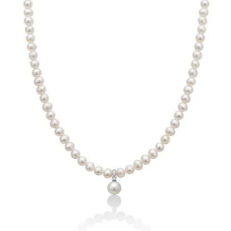 Collana Perle Oriente Pendente Diamante Oro PCL5528V Donna Miluna - category_name - XDMG De Marchi Gianotti