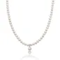 Collana Perle Oriente Pendente Diamante Oro PCL5528V Donna Miluna
