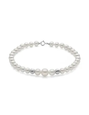Bracciale Perle Oriente Sfere Oro Bianco 750 PBR3780 Donna Miluna - category_name - XDMG De Marchi Gianotti