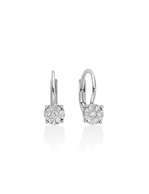 Orecchini Diamanti Monachelle Pendente Oro Bianco ERD3367 Donna Miluna - category_name - XDMG De Marchi Gianotti