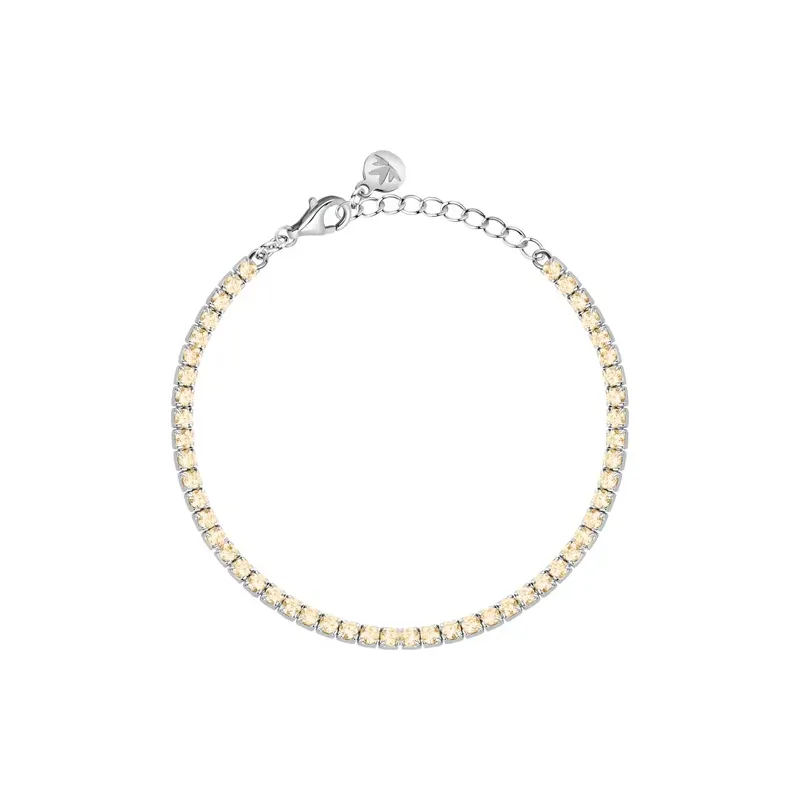 Bracciale Tennis Infinito con Zirconi Gialli Donna Morellato