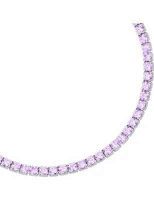 Bracciale Tennis Infinito con Zirconi Viola Donna Morellato