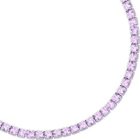 Bracciale Tennis Infinito con Zirconi Viola Donna Morellato