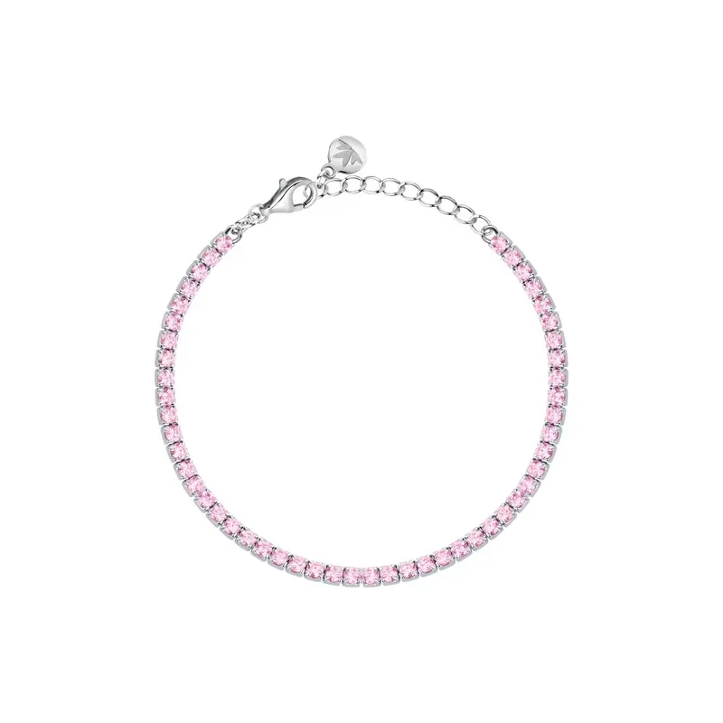 Bracciale Tennis Infinito con Zirconi Rosa Donna Morellato