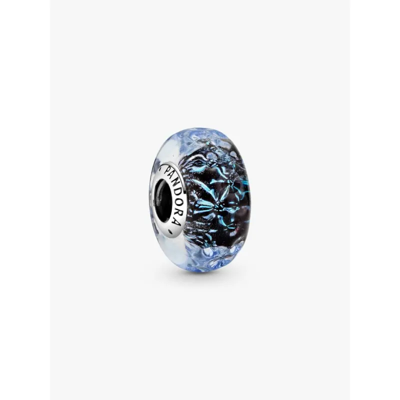 Charm Vetro di Murano, Oceano Blu Donna Pandora Charm Vetro di Murano, Oceano Blu Donna Pandora
