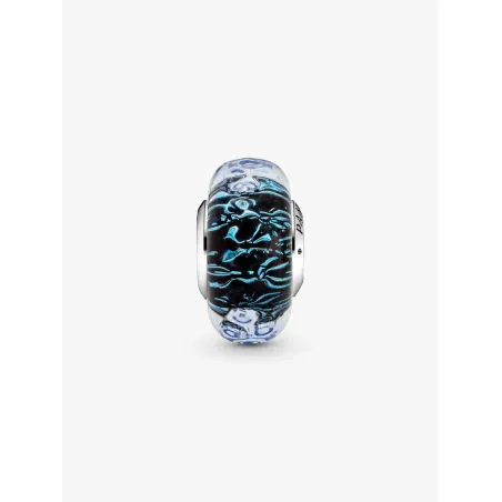 Charm Vetro di Murano, Oceano Blu Donna Pandora